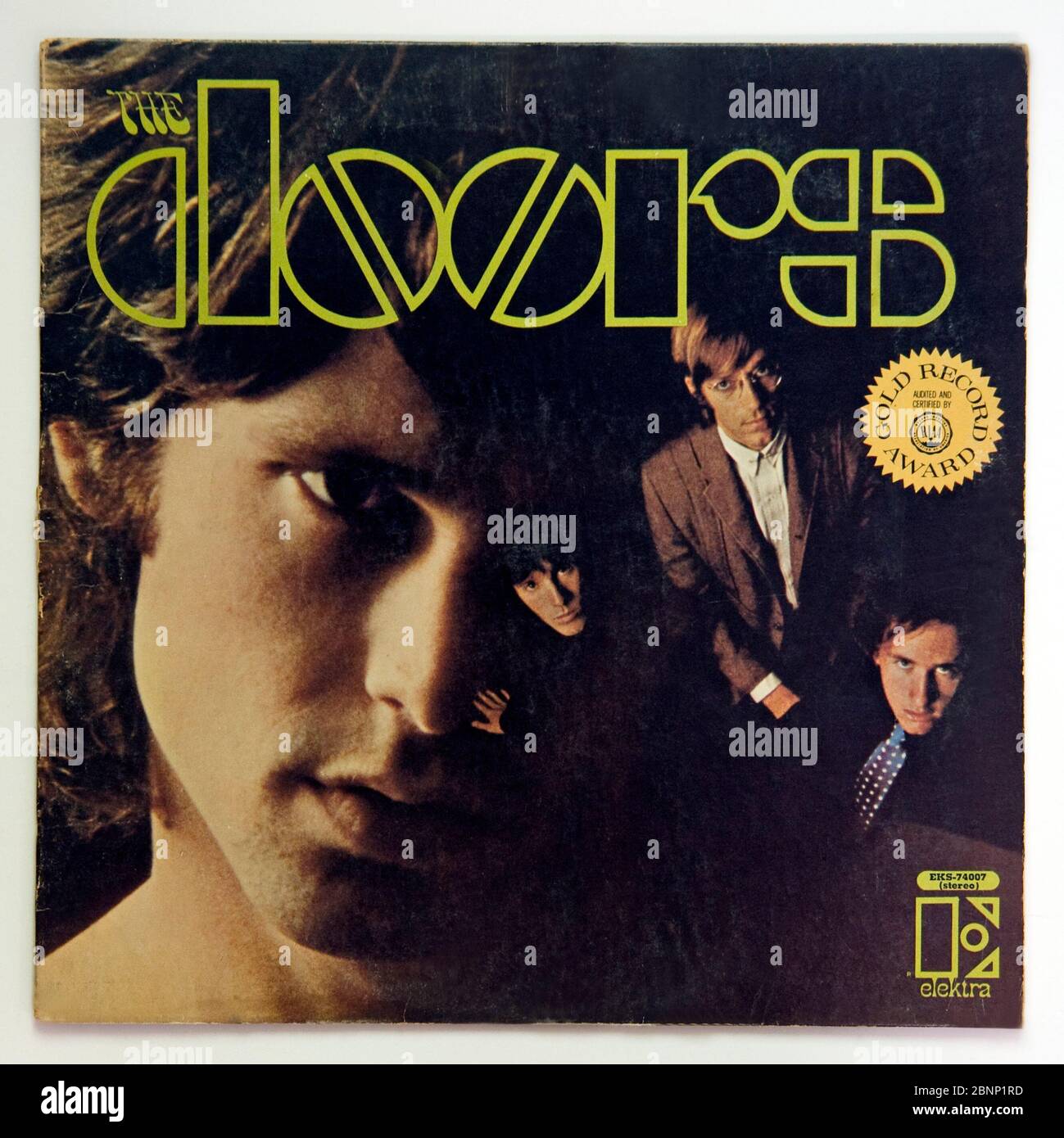 The Doors álbum debut cover de Guy Webster, dirección de arte William S. Harvey Foto de stock