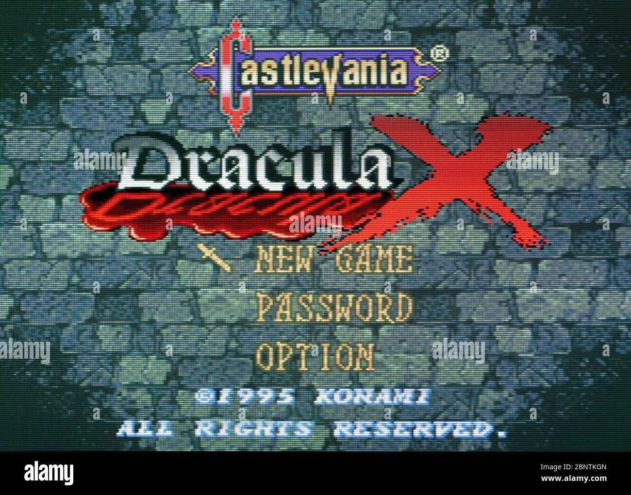 Castlevania Drácula X - SNES Super Nintendo - Editorial solo uso Fotografía  de stock - Alamy