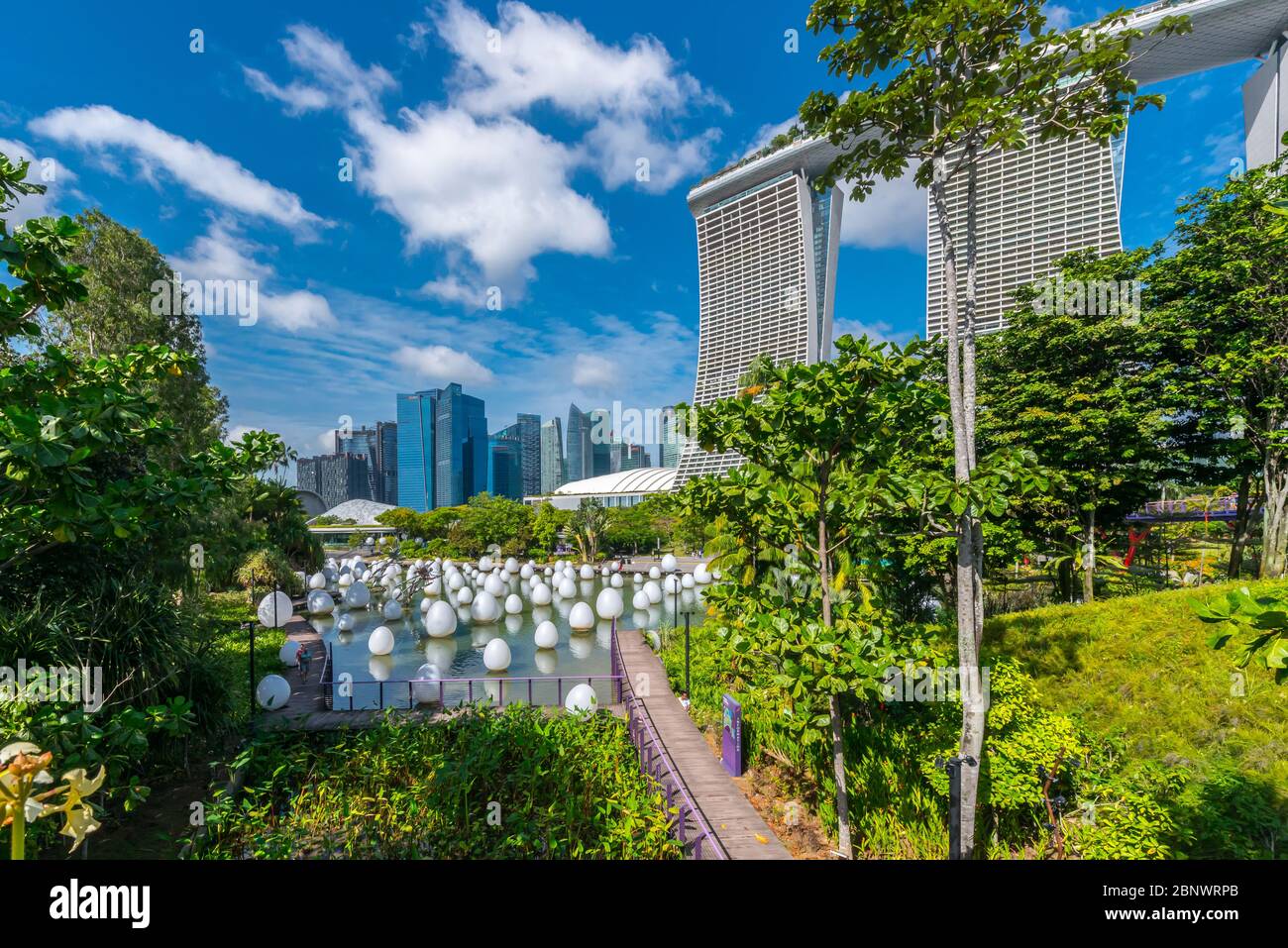 Jardines de Singapur por la bahía Foto de stock