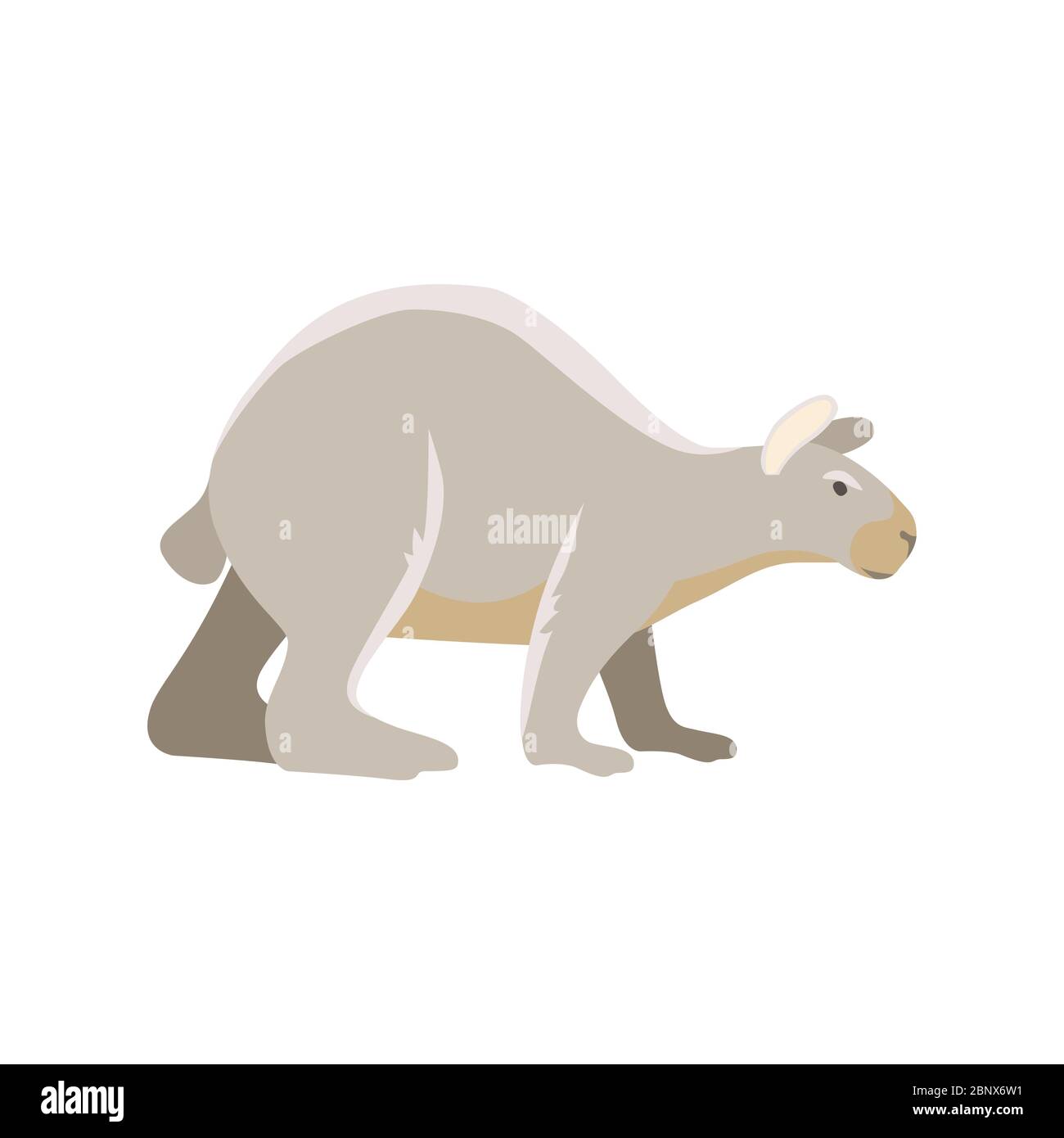 Vector dibujos animados prehistóricos antiguo mamífero hielo edad extinto animal Ilustración del Vector