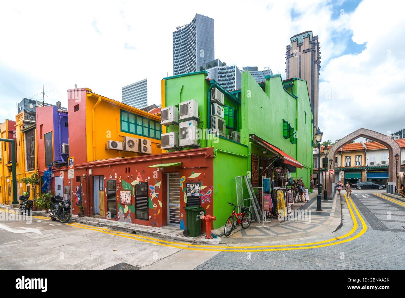 Barrio árabe de Singapur Foto de stock