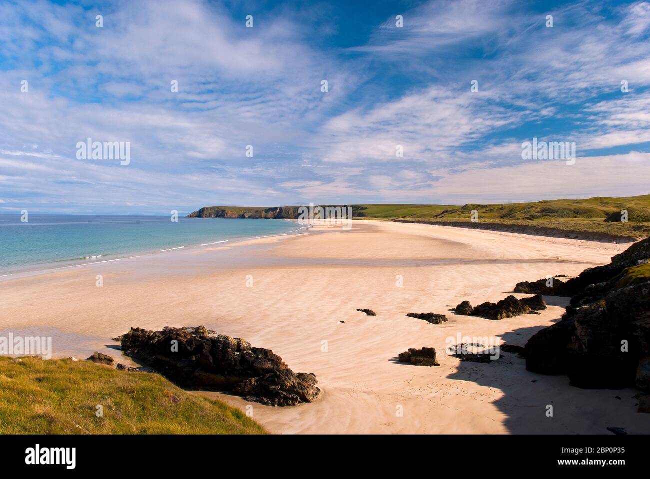 Playa Tolsta, Isla de Lewis, Islas Occidentales, Escocia, Reino Unido Foto de stock