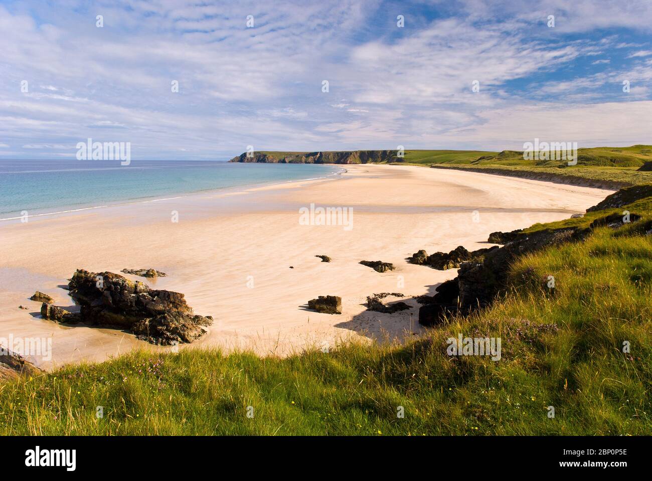 Playa Tolsta, Isla de Lewis, Islas Occidentales, Escocia, Reino Unido Foto de stock