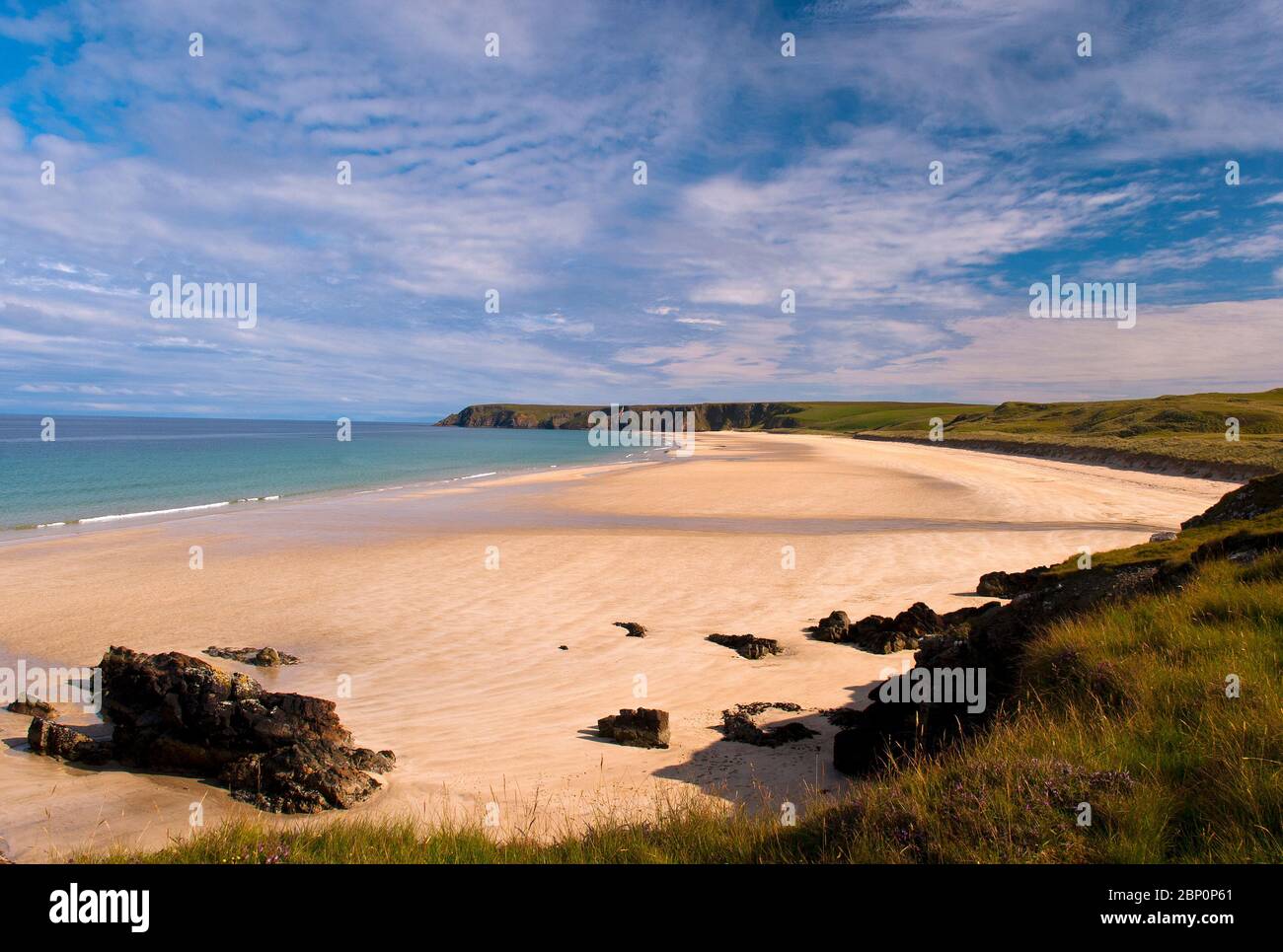 Playa Tolsta, Isla de Lewis, Islas Occidentales, Escocia, Reino Unido Foto de stock