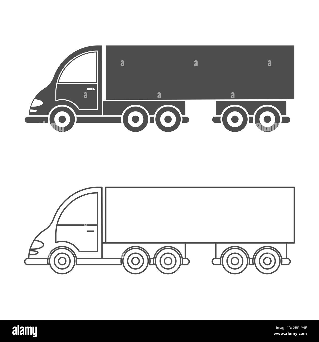 Trailer truck icon simple style fotografías e imágenes de alta resolución -  Alamy