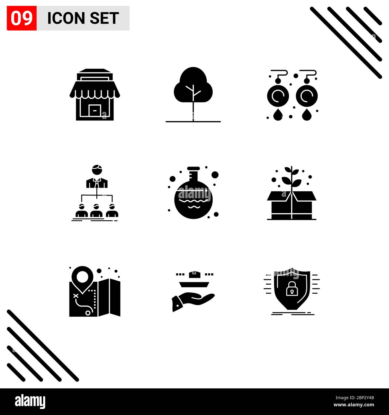 9 iconos creativos modernos signos y símbolos de farmacia, matraz, joya,  empresa, organización elementos de diseño vectorial editables Imagen Vector  de stock - Alamy