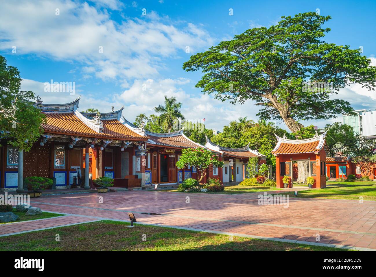 Parque Cultural del Templo de Confucio en Tainan, Taiwán Foto de stock