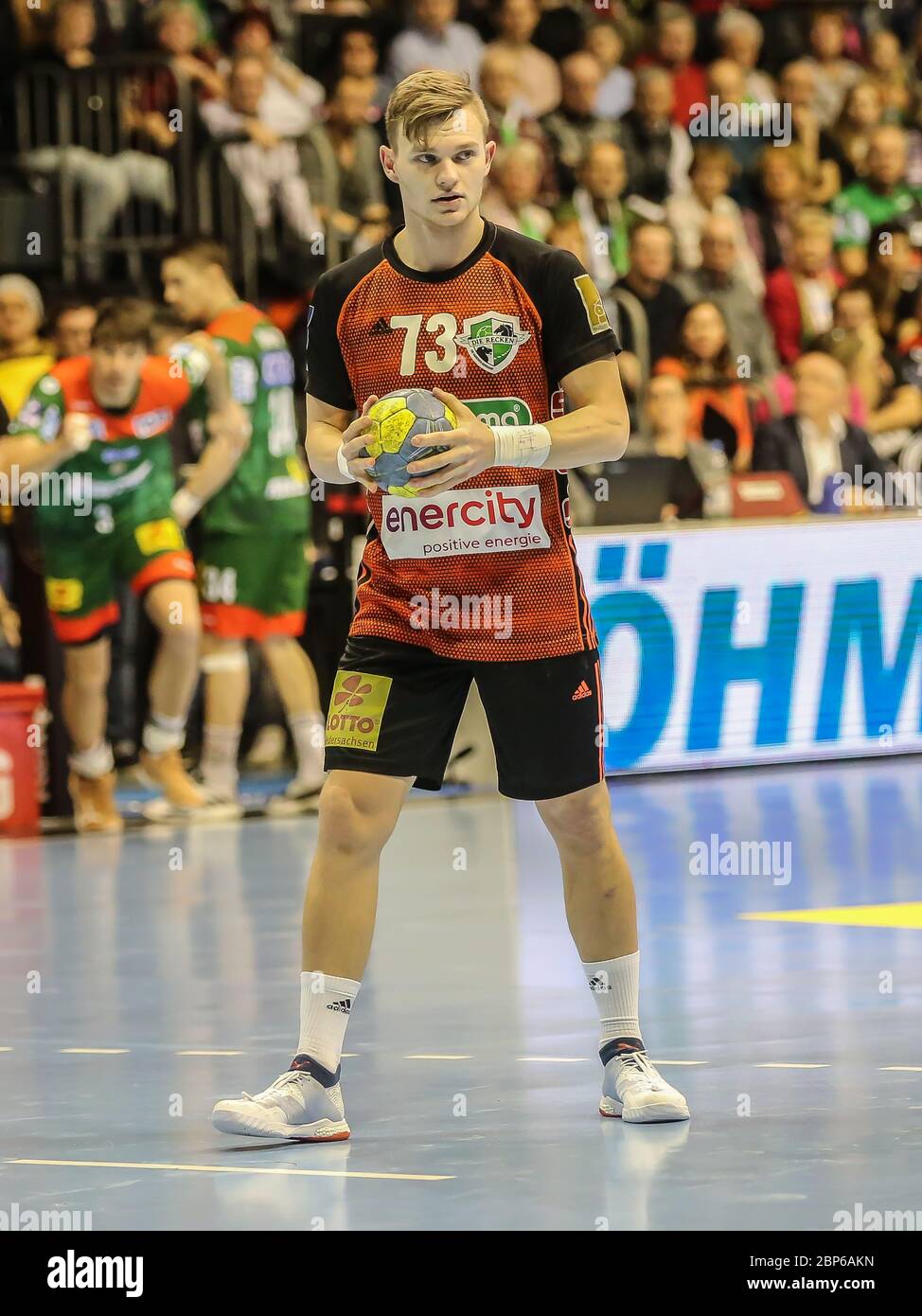 El jugador alemán de balonmano Timo Kastening, TSV Hannover-Burgdorf Liqui Moly HBL, temporada 2019-20 Foto de stock