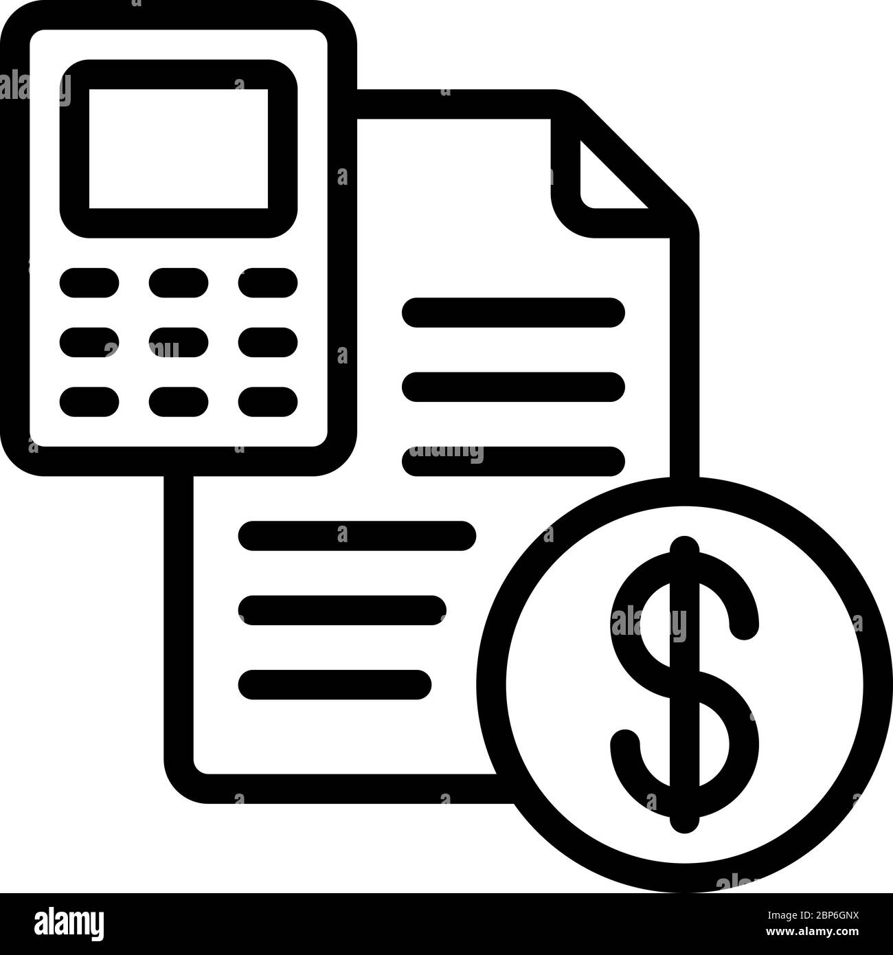 Icono de contabilidad Imágenes de stock en blanco y negro - Alamy
