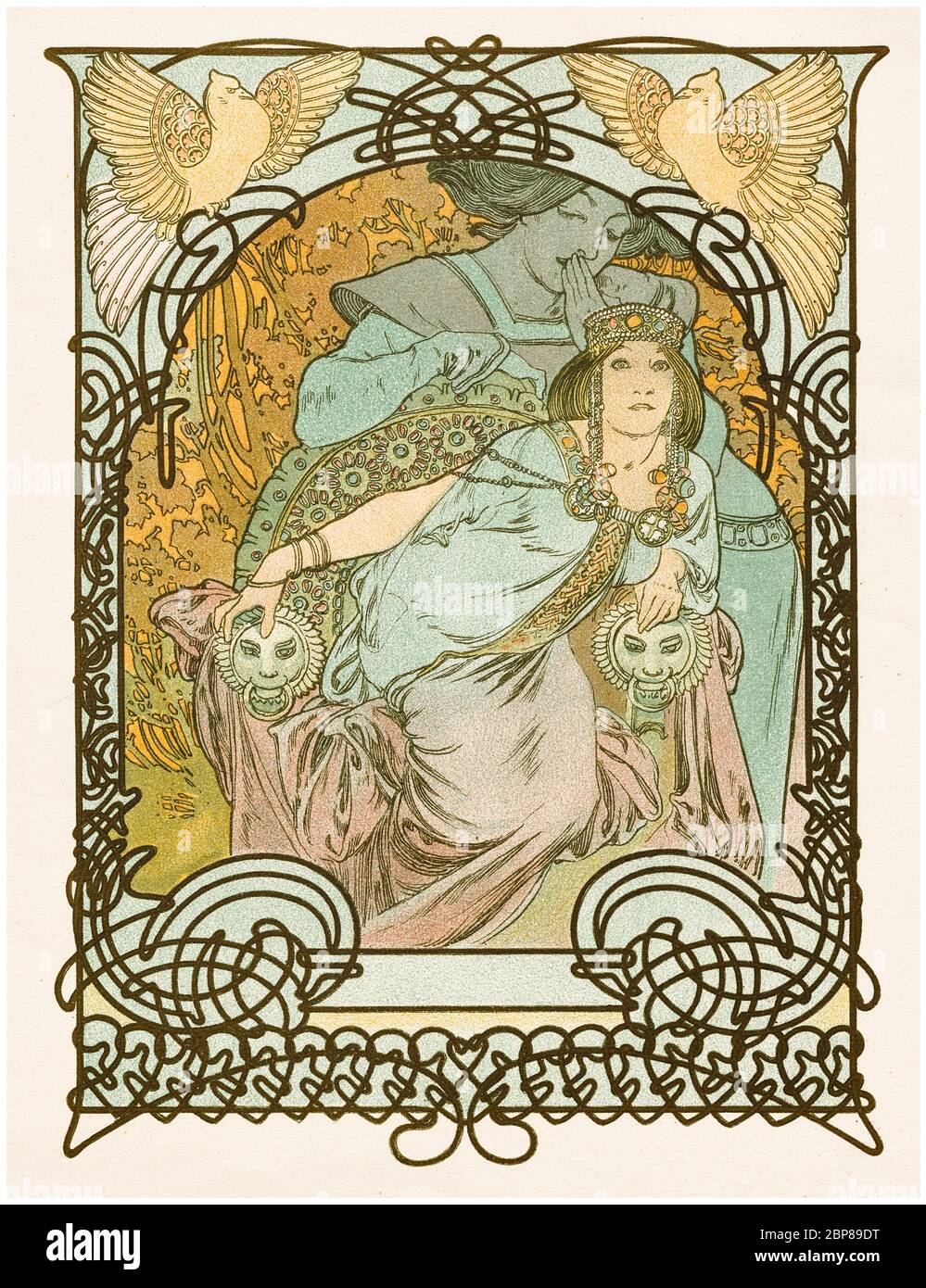 Alphonse Mucha, Ilsee: Princesse de Trípoli, cartel de estilo Art Nouveau, 1897 Foto de stock