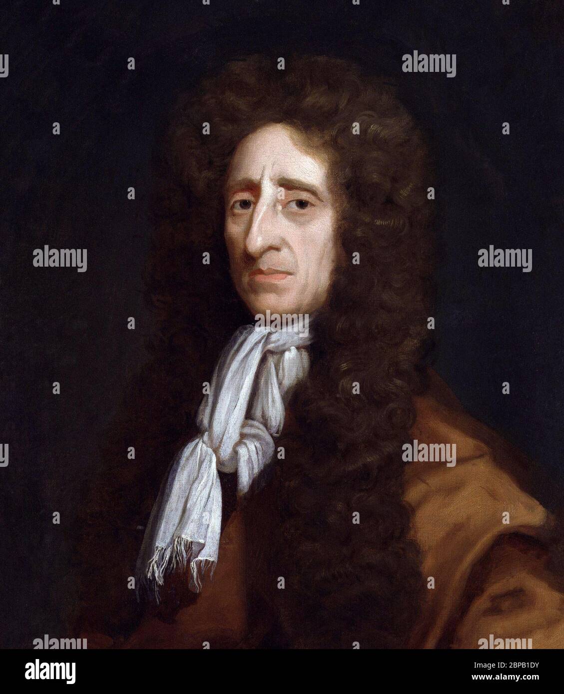 John Locke (1632-1704), retrato de Michael Dahl, óleo sobre lienzo Foto de stock