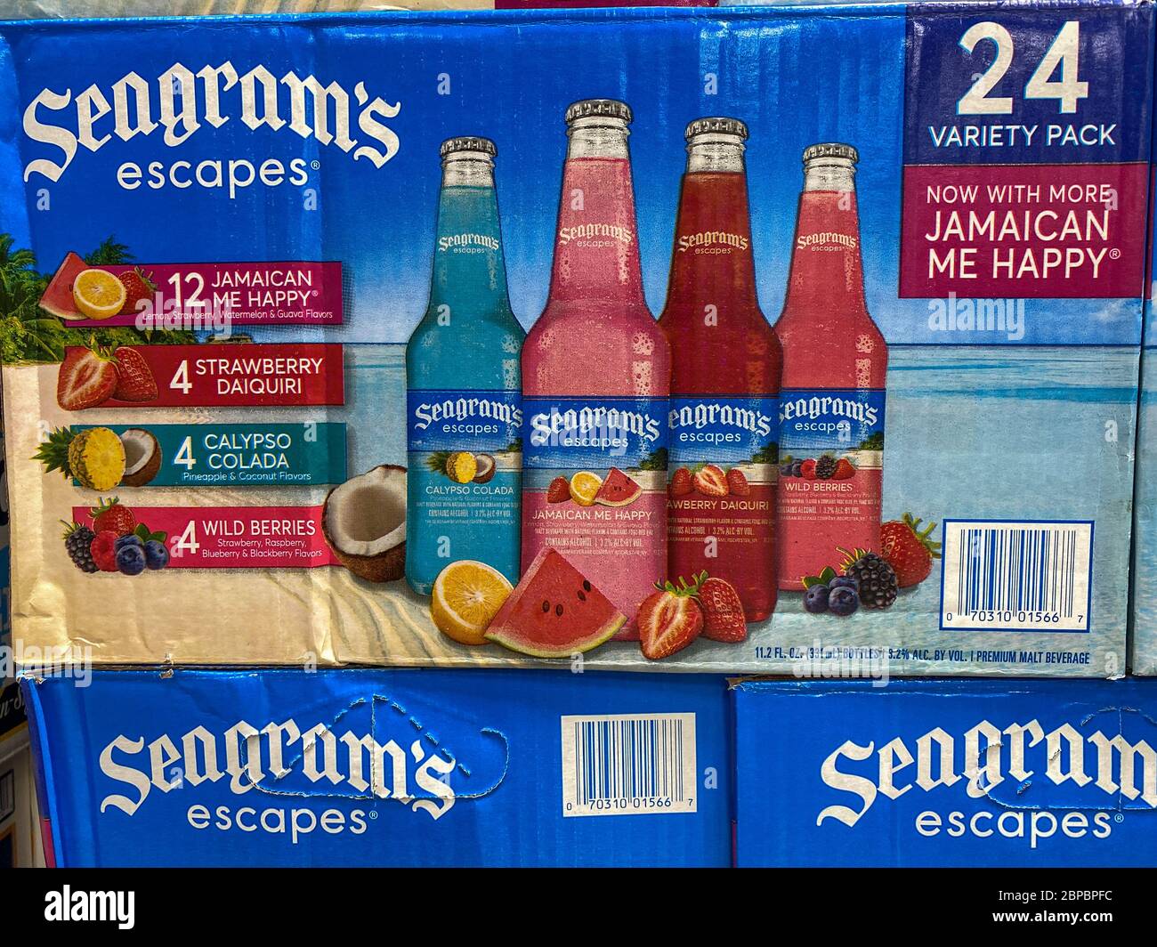 Orlando, FL/USA-5/15/20: Cajas de botellas o refrigeradores de vino  Seagrams en una tienda de comestibles Sams Club esperando a que los  clientes compren Fotografía de stock - Alamy