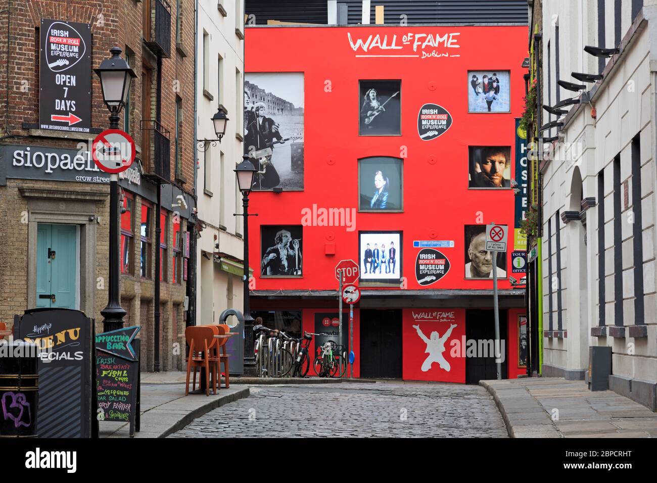 Museo de la Música Wall of Fame, Temple Bar, Dublin City, County Dublin, Leinster, Irlanda, Europa Foto de stock