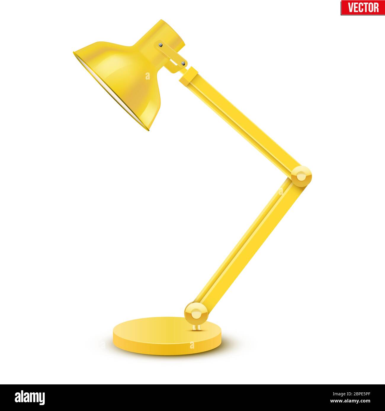 Lámpara de mesa de trabajo Ilustración del Vector
