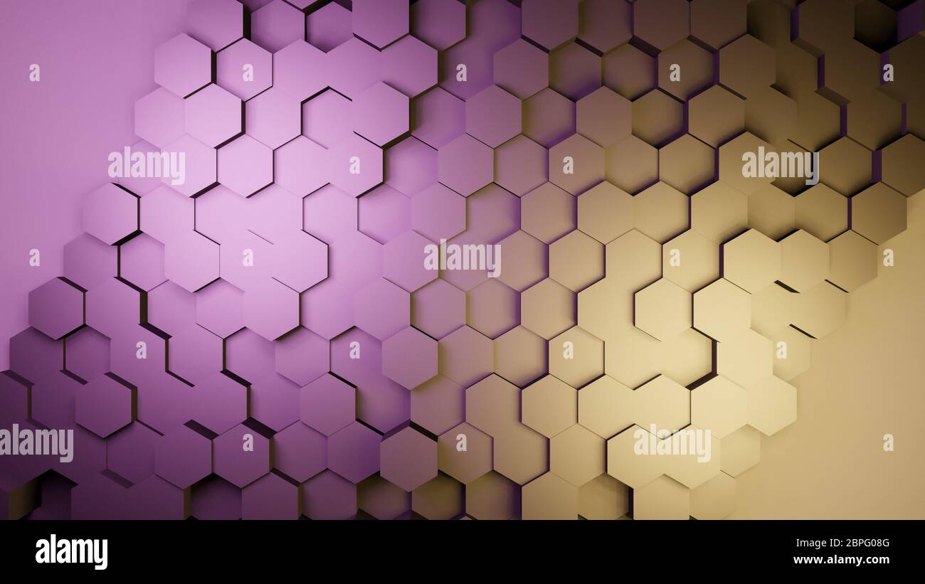 Resumen fondo metálico multicolor, hexágonos o panales de miel, representación 3D con gradiente de color fondo de pantalla hexagonal geometría ilustración plano Fotografía de stock - Alamy Resumen fondo metálico multicolor, hexágonos o panales de miel, representación 3D con gradiente de color fondo de pantalla hexagonal geometría ilustración plano Fotografía de stock - Alamy