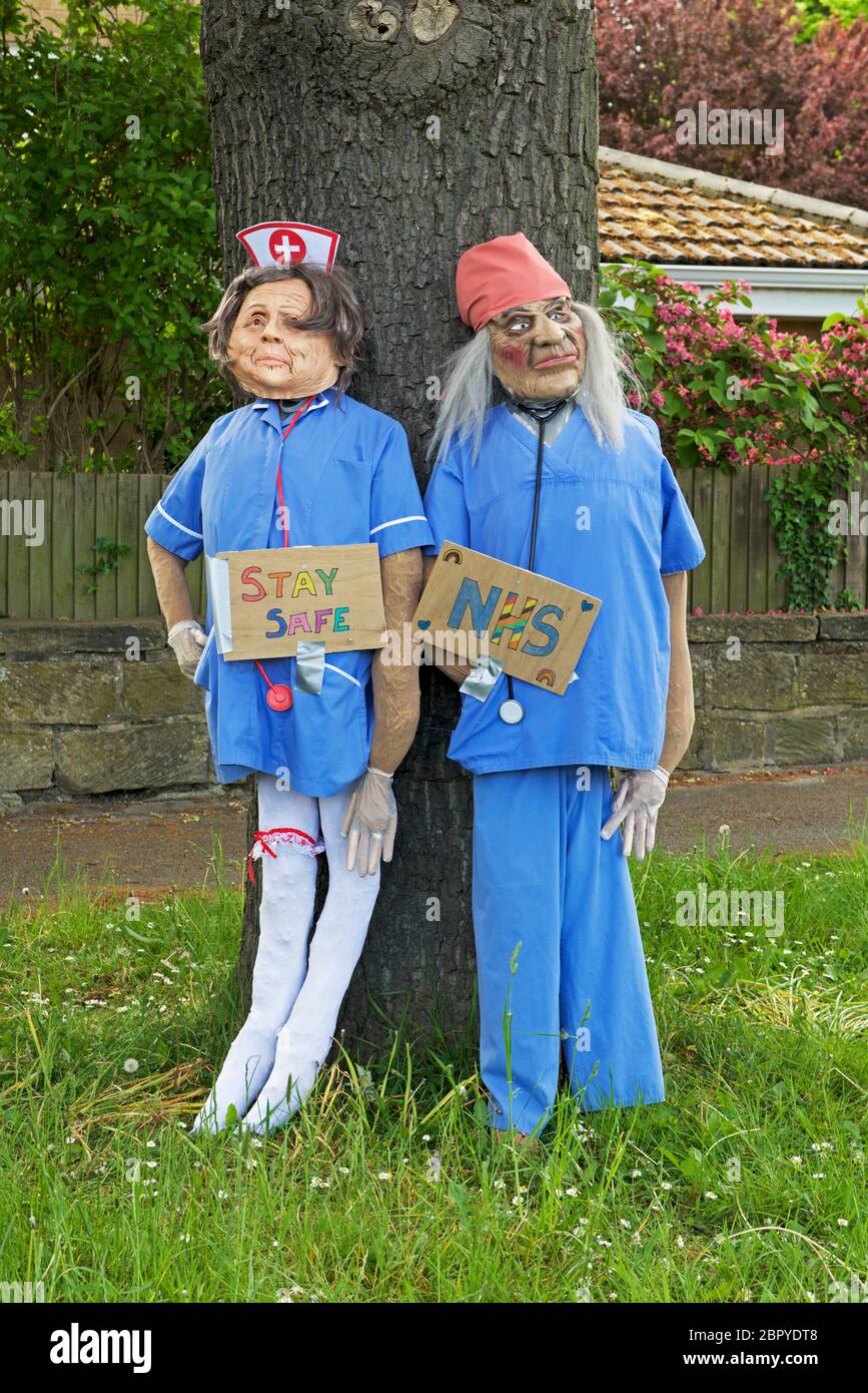 Celebración gulouish de los trabajadores clave de NHS, Inglaterra Reino Unido Foto de stock