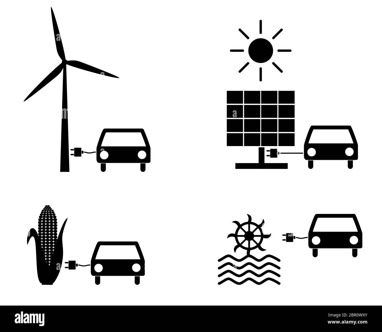 Erneuerbare Energien als Kraftstoff Foto de stock