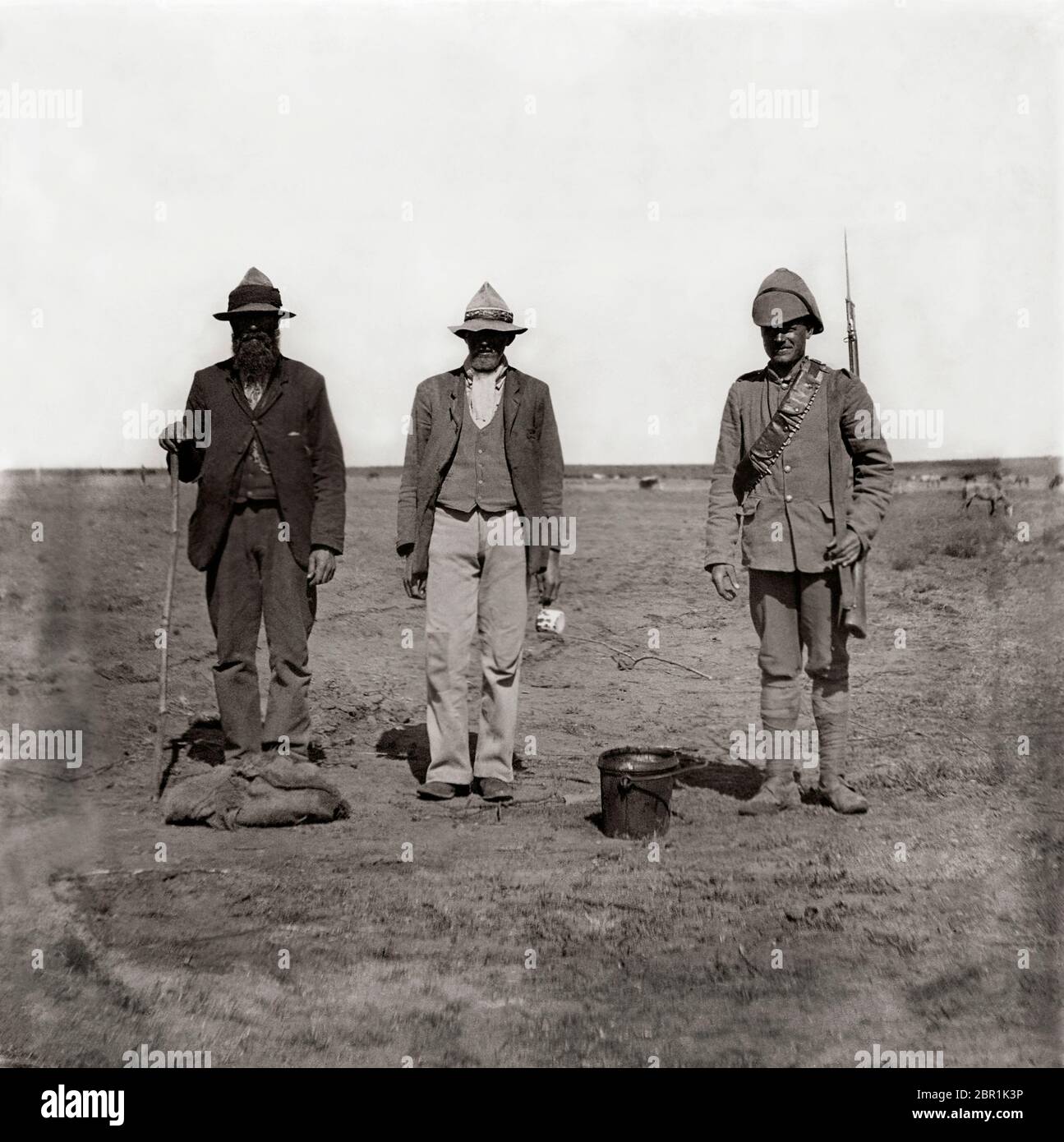 Guerra de Boer, África del Sur conflicto alrededor de 1900 entre el colonialismo británico y una Sudáfrica libre Foto de stock