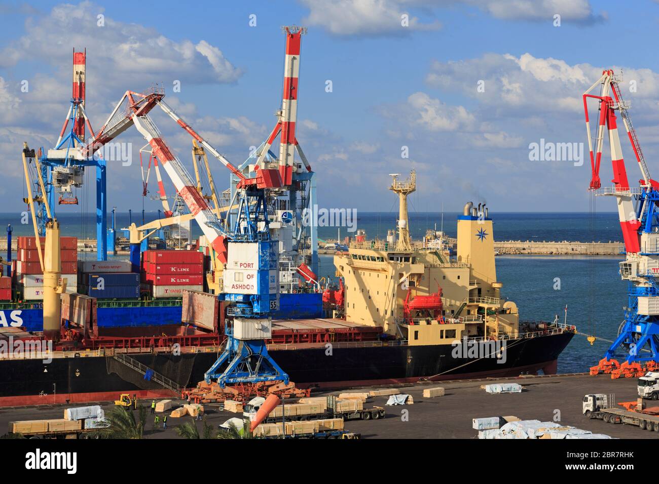 Puerto de Ashdod, Israel, Mediterráneo Fotografía de stock - Alamy