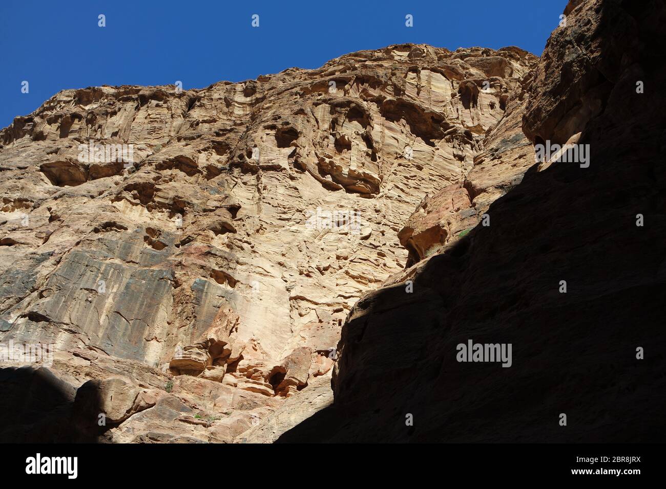 Felsformationen Petra, Jordanien Foto de stock