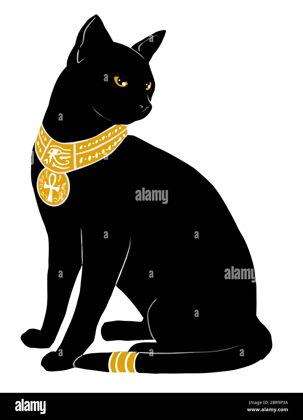 Gato egipcio blanco y negro Imágenes recortadas de stock - Alamy