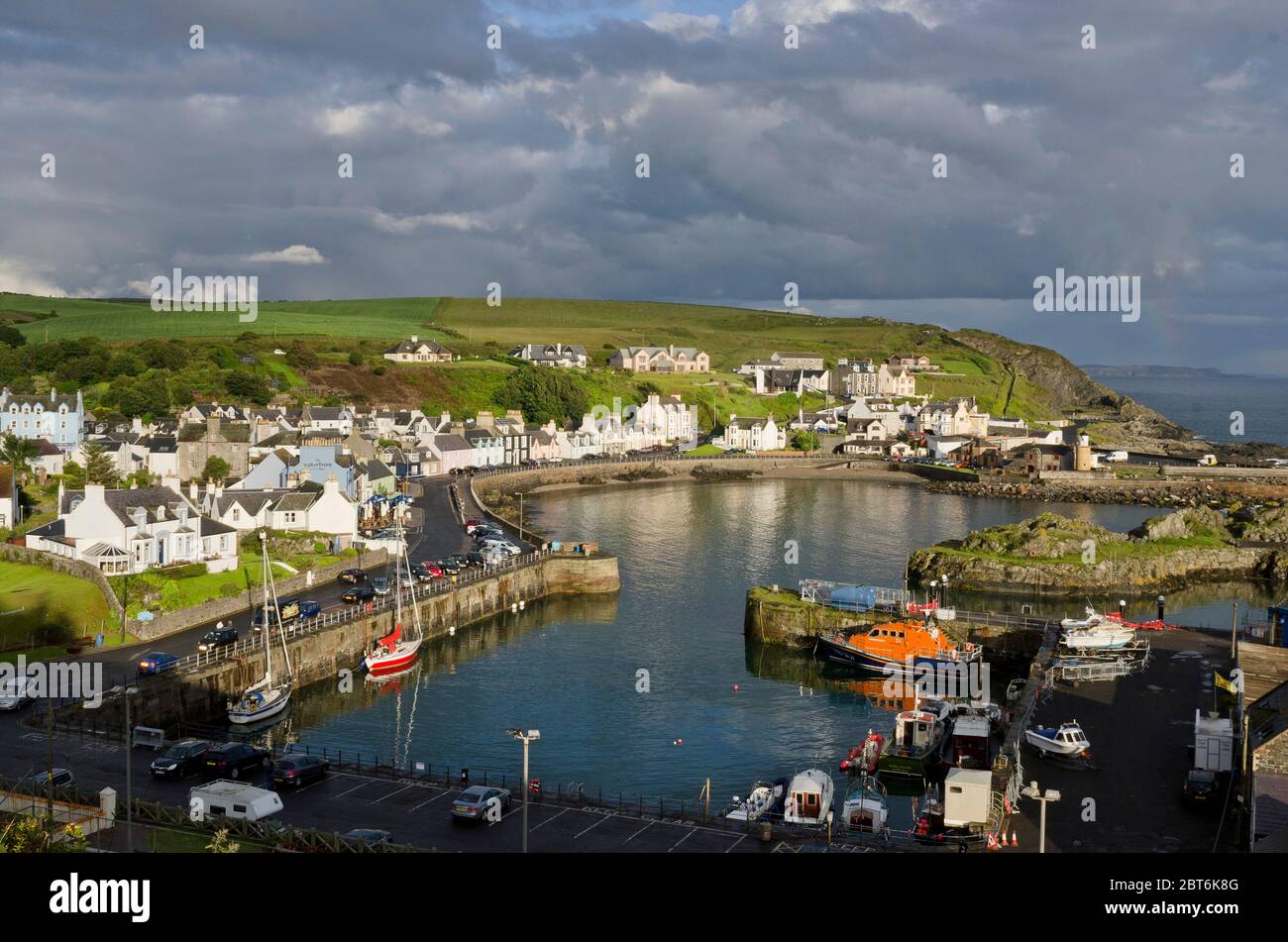 Puerto de Portpatrick, Rhposes de Galloway Foto de stock