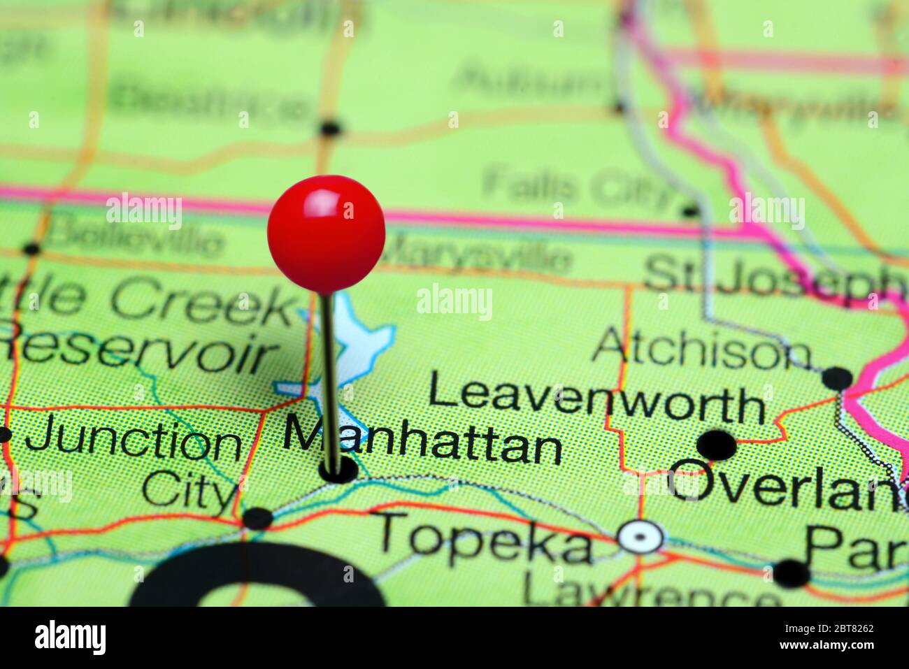 Mapa de manhattan kansas fotografías e imágenes de alta resolución Alamy