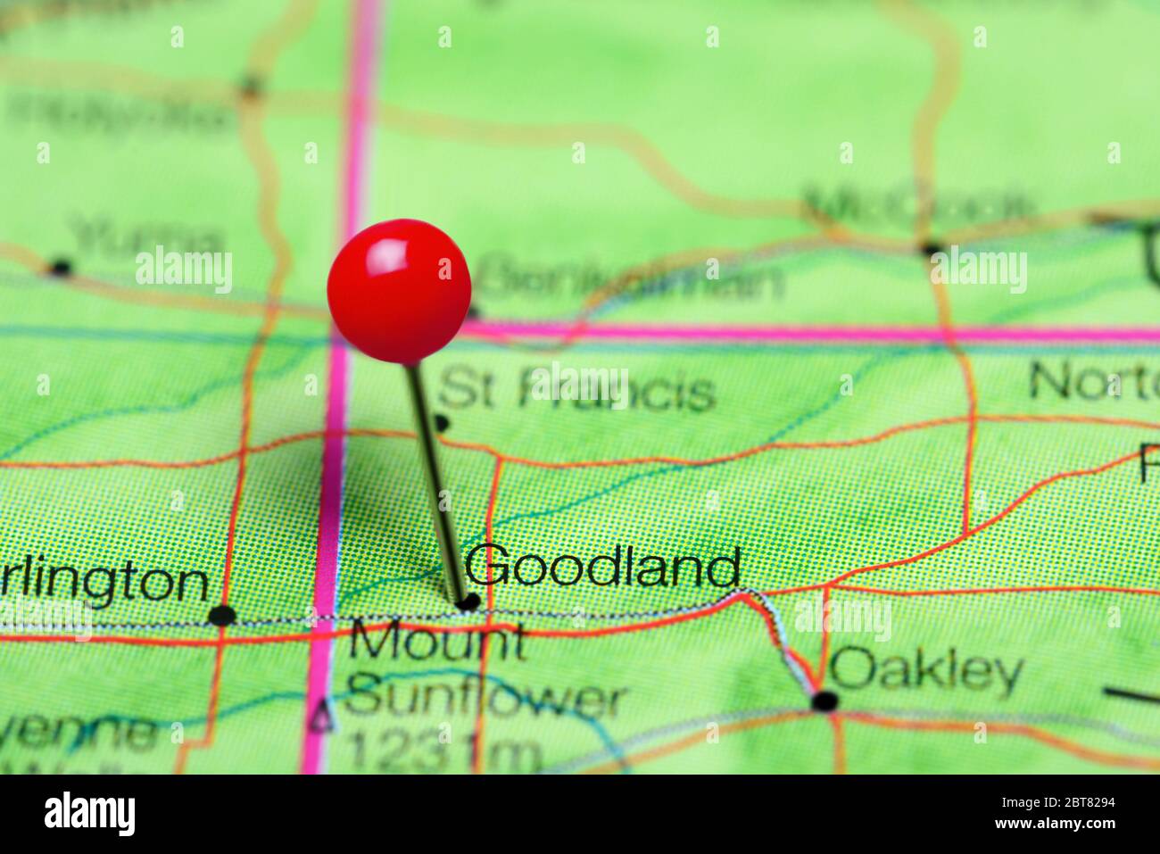 Mapa de goodland kansas fotografías e imágenes de alta resolución Alamy