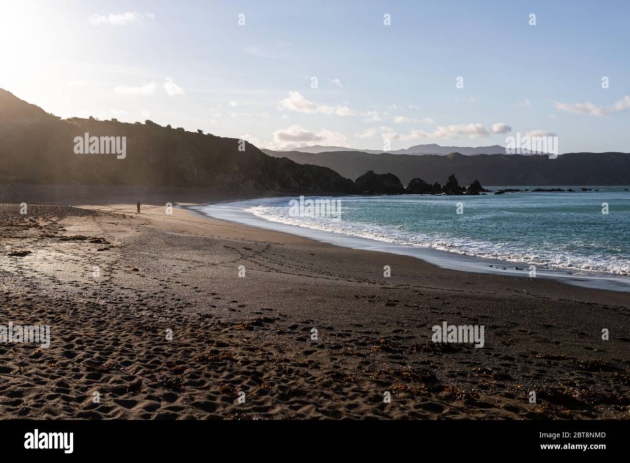 Breaker Bay, Miramar, Nueva Zelanda Foto de stock