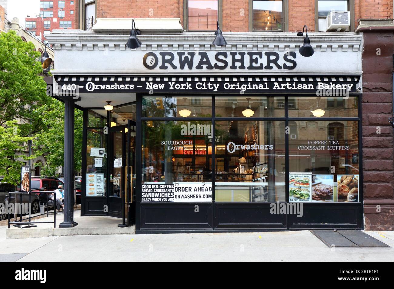 Orwashers Bakery, 440 Amsterdam Avenue, Nueva York, Nueva York, Nueva York, foto de un café de panadería en el barrio Upper West Side de Manhattan. Foto de stock