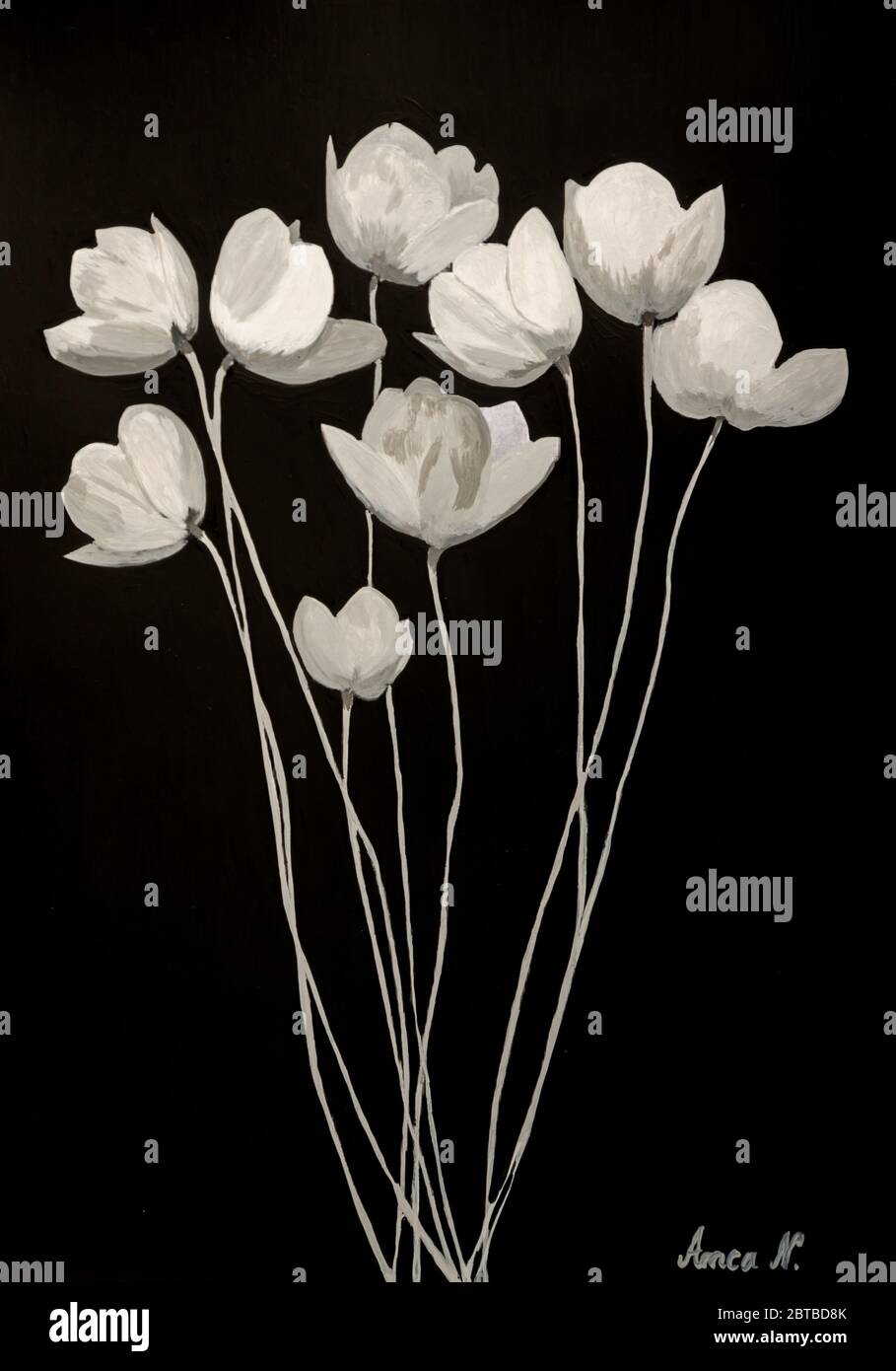Pinturas de flores fotografías e imágenes de alta resolución - Alamy