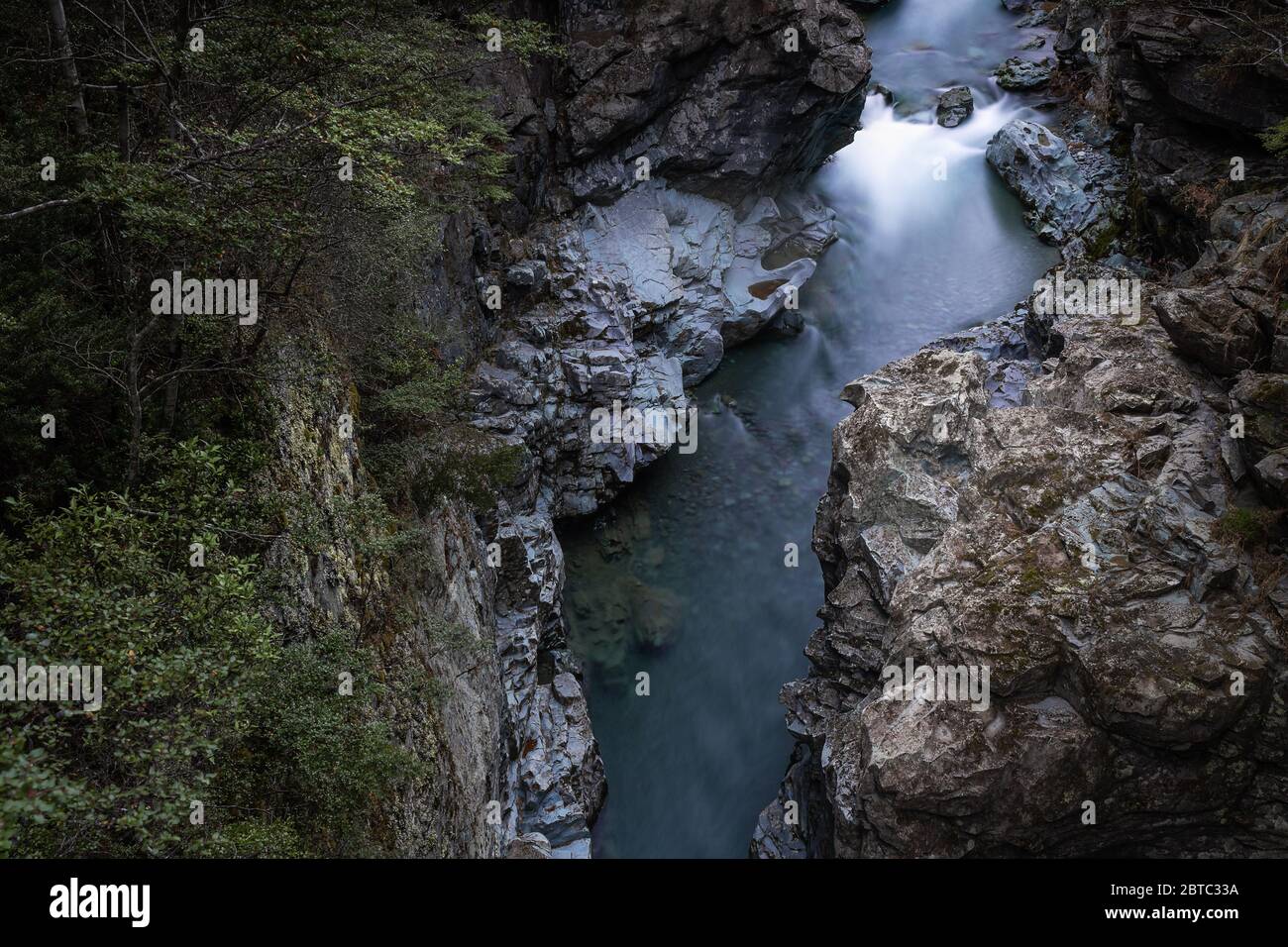 Greenstone River, Nueva Zelanda, marzo de 2020 Foto de stock