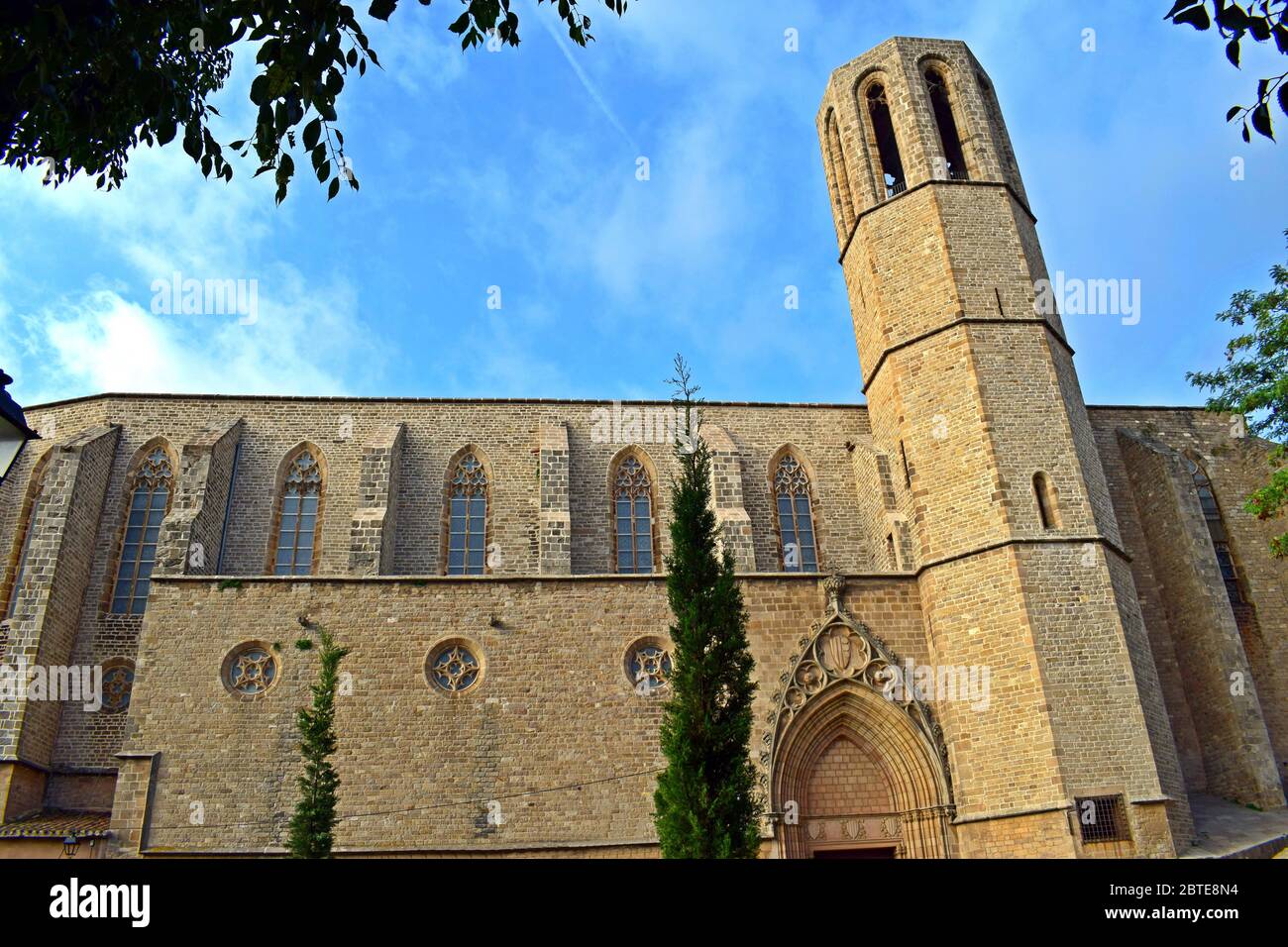 Monasterio Pedralbes en Barcelona Cataluña España Foto de stock