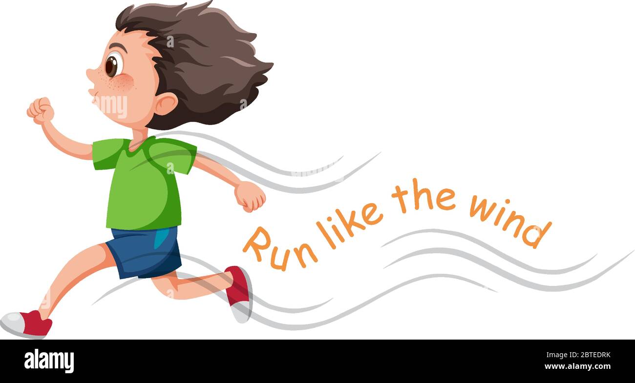 Corriendo como el viento Imágenes vectoriales de stock Alamy