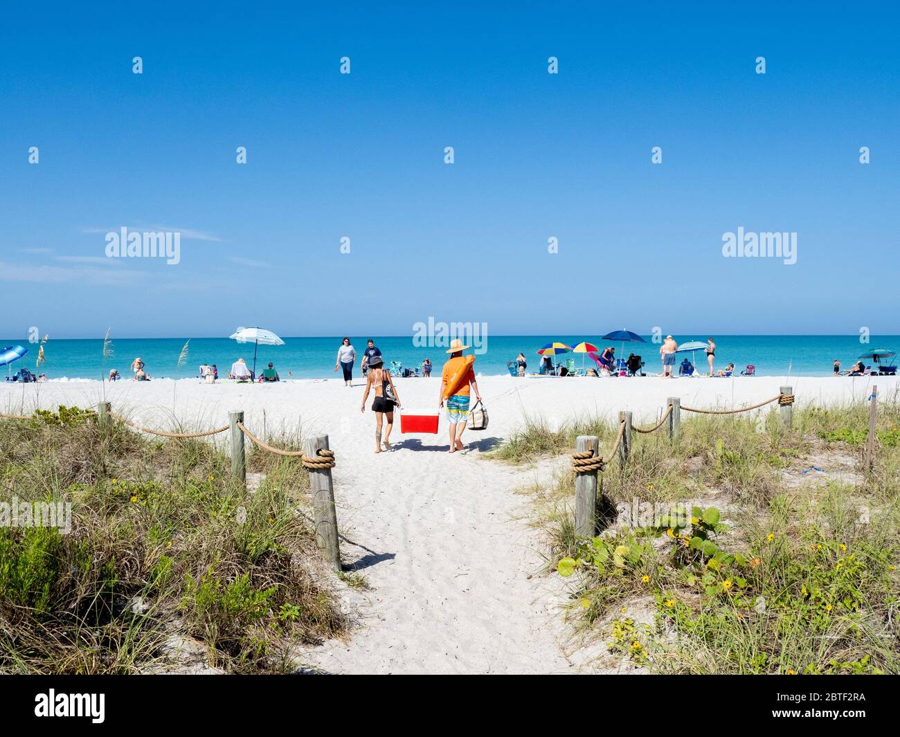 Pasaje de entrada a Blind Pass Beach en Manasota Key en el Golfo de