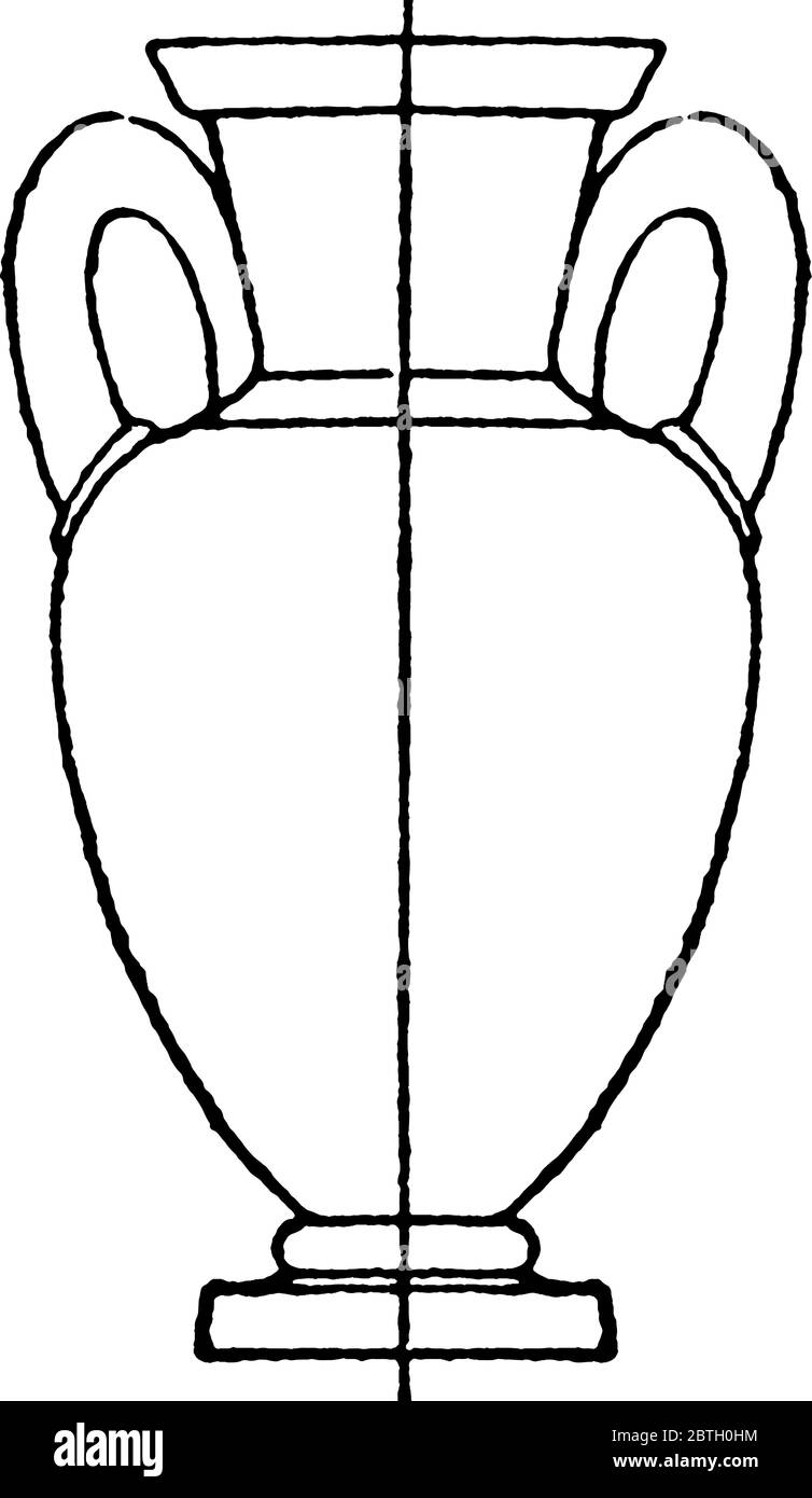 Boquilla Rana diluido Un jarrón hecho de arcilla pintada, dibujo de línea vintage o ilustración  de grabado Imagen Vector de stock - Alamy