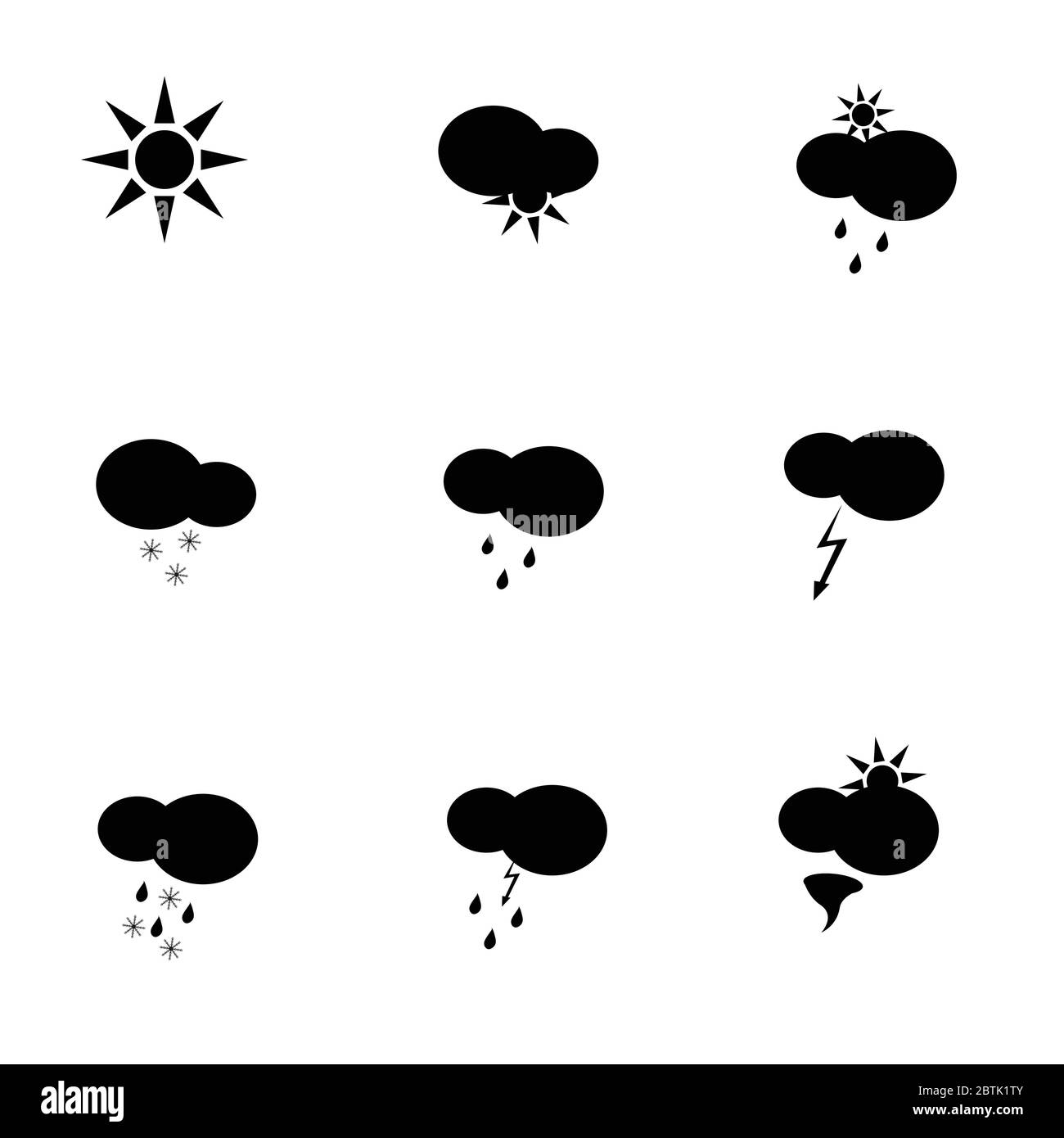 ilustración vectorial del icono meteorológico Ilustración del Vector