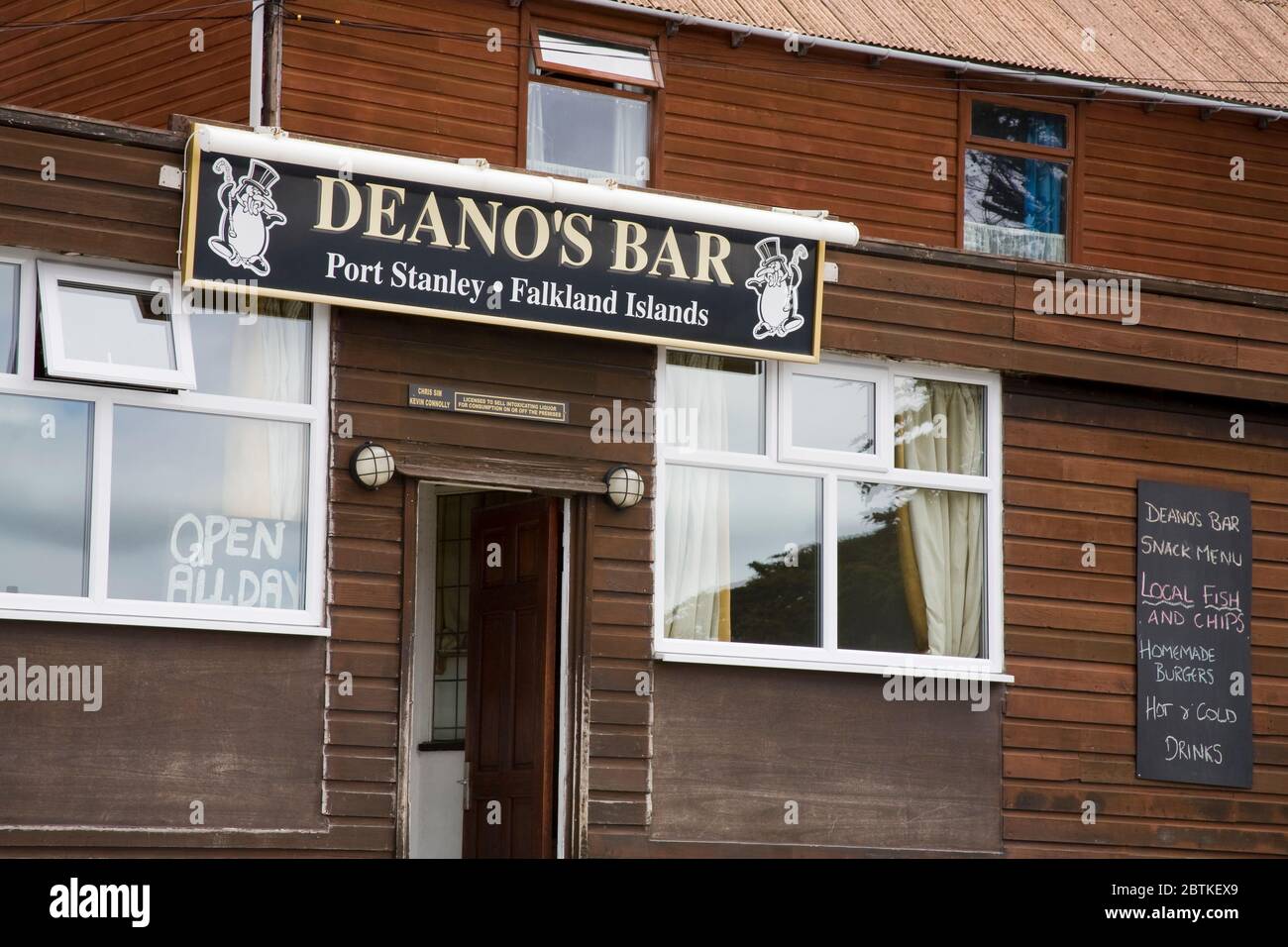 Deano's Bar en Port Stanley, Islas Malvinas (Falkland), Reino Unido,  Sudamérica Fotografía de stock - Alamy