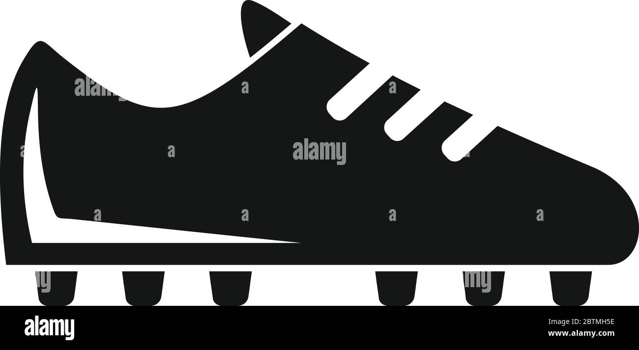 Icono de botas de fútbol. Ilustración simple del icono de vector de botas  de fútbol para diseño web aislado sobre fondo blanco Imagen Vector de stock  - Alamy