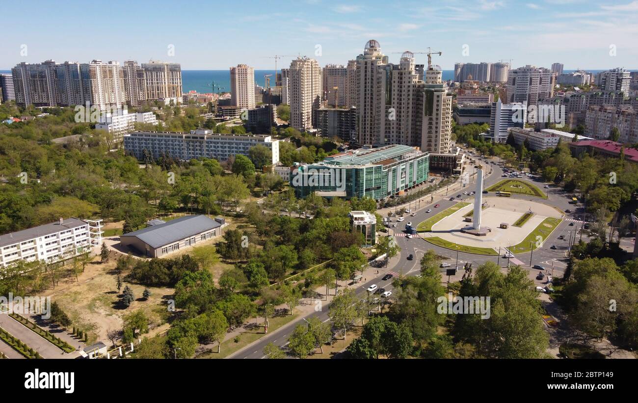 odessa ucrania nuevos edificios arial vista Foto de stock