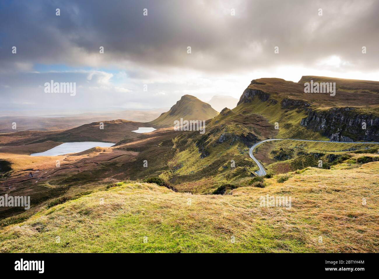 El Quiraing, Trotternish, Isla de Skye, Escocia Foto de stock