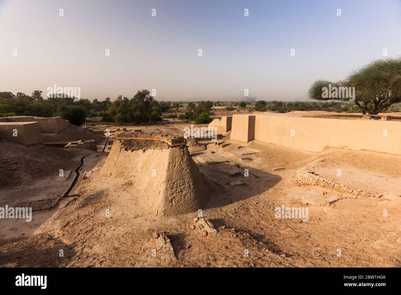 Sitio arqueológico de Harappa, civilización de Harappan, civilización del Valle del Indo, Distrito de Sahiwal, Provincia de Punjab, Pakistán, Asia del Sur, Asia Foto de stock