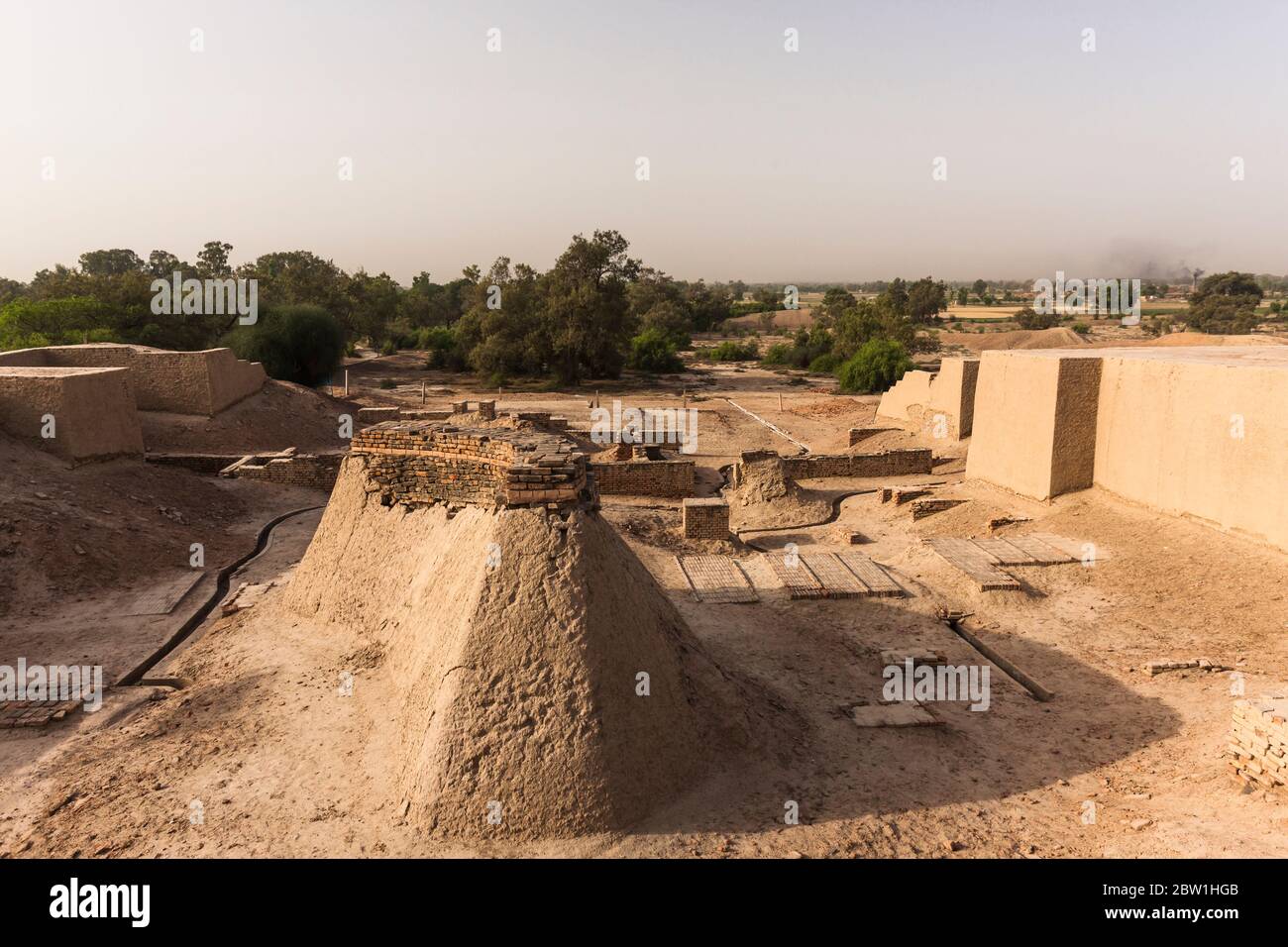 Sitio arqueológico de Harappa, civilización de Harappan, civilización del Valle del Indo, Distrito de Sahiwal, Provincia de Punjab, Pakistán, Asia del Sur, Asia Foto de stock