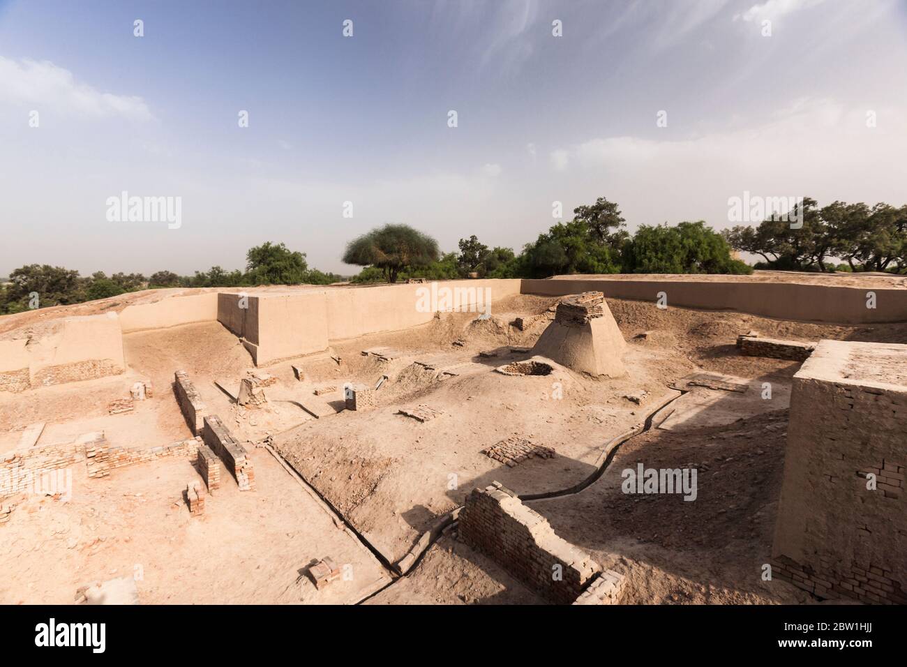 Sitio arqueológico de Harappa, civilización de Harappan, civilización del Valle del Indo, Distrito de Sahiwal, Provincia de Punjab, Pakistán, Asia del Sur, Asia Foto de stock