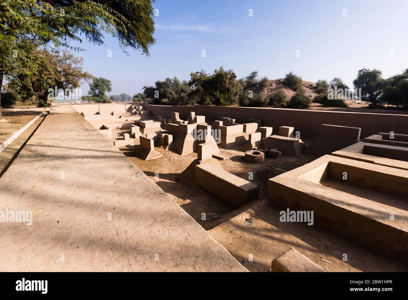 Sitio arqueológico de Harappa, civilización de Harappan, civilización del Valle del Indo, Distrito de Sahiwal, Provincia de Punjab, Pakistán, Asia del Sur, Asia Foto de stock