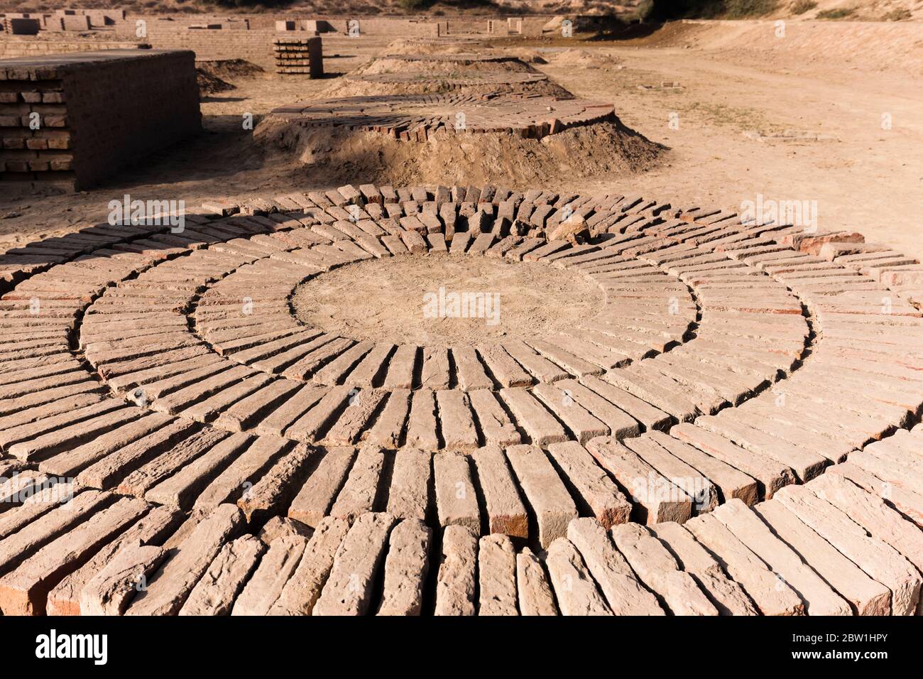 Sitio arqueológico de Harappa, civilización de Harappan, civilización del Valle del Indo, Distrito de Sahiwal, Provincia de Punjab, Pakistán, Asia del Sur, Asia Foto de stock