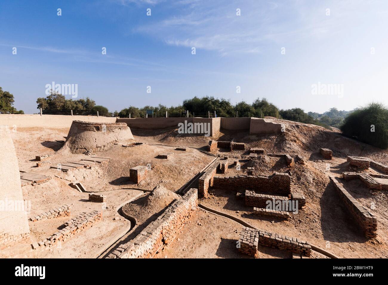 Sitio arqueológico de Harappa, civilización de Harappan, civilización del Valle del Indo, Distrito de Sahiwal, Provincia de Punjab, Pakistán, Asia del Sur, Asia Foto de stock