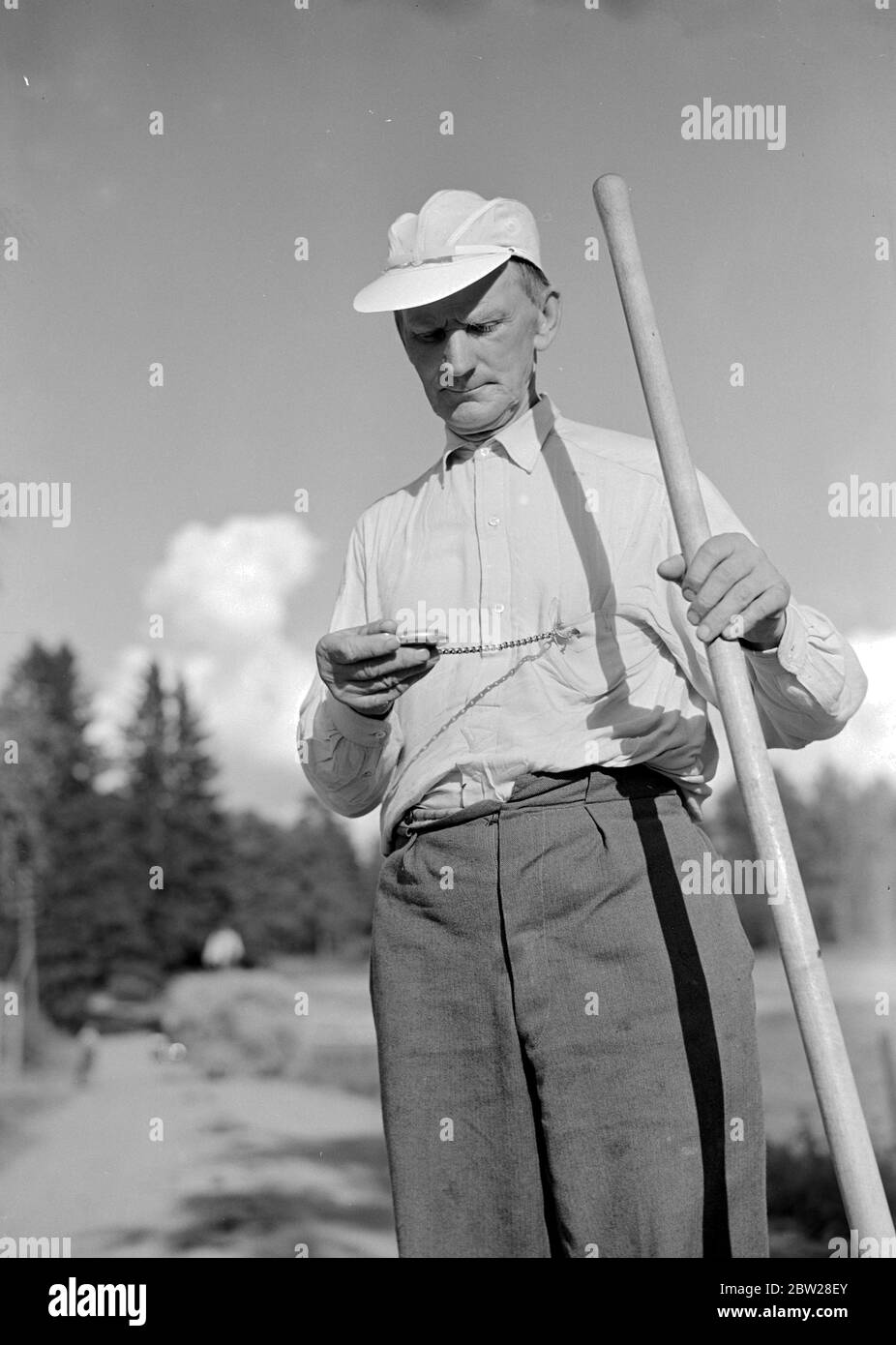 Agricultores Finlandia vida cotidiana finlandesa. El trabajador