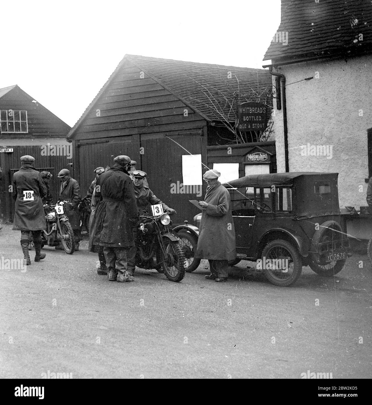 Prueba de ciclo de motor (Wrotham) 1934 Foto de stock