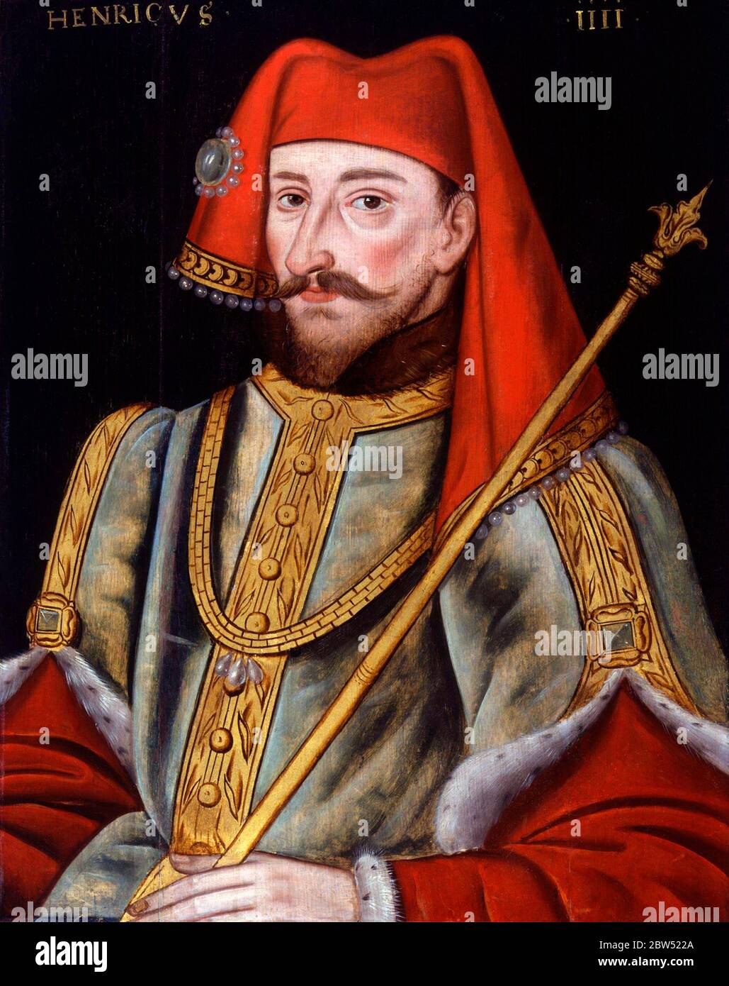 Retrato del rey Enrique IV de Inglaterra (1367-1413), que reinó desde 1399 hasta 1413 Foto de stock